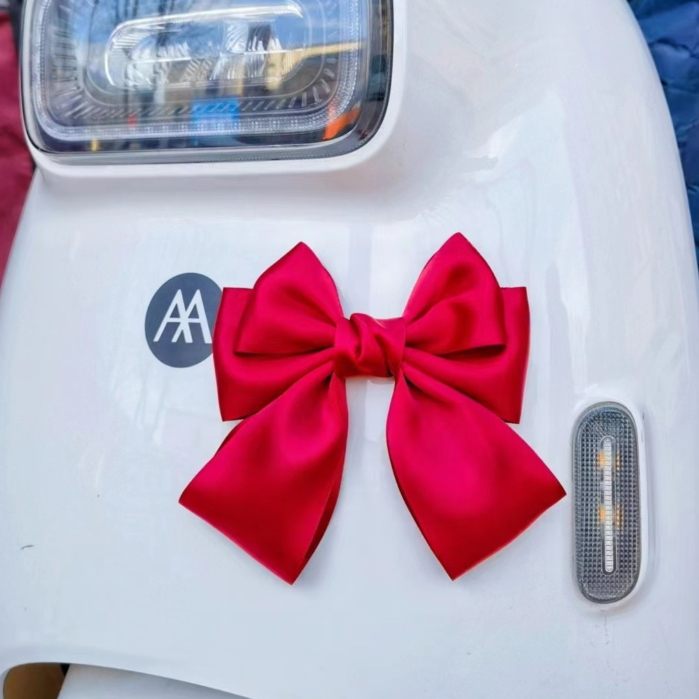 公主风缎面高颜值蝴蝶结头饰洋气精致儿童后脑勺气质弹簧发夹详情图2