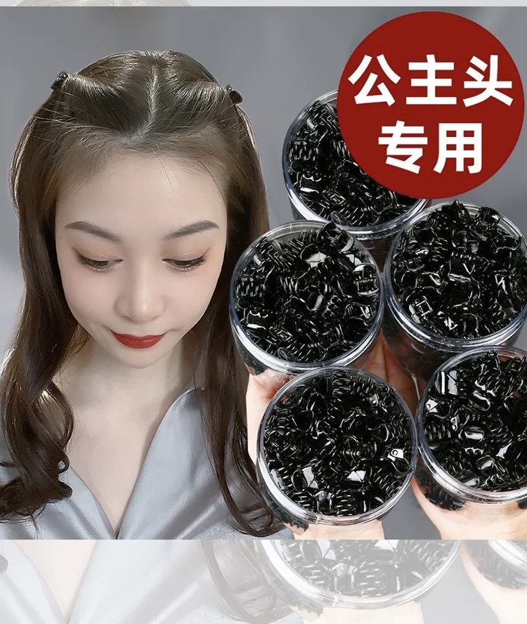 Exquisite mini black princess hair clip, bangs clip, small broken hair clip, new small clip headwear Item Picture