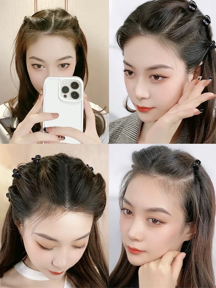 Exquisite mini black princess hair clip, bangs clip, small broken hair clip, new small clip headwear detail image 2