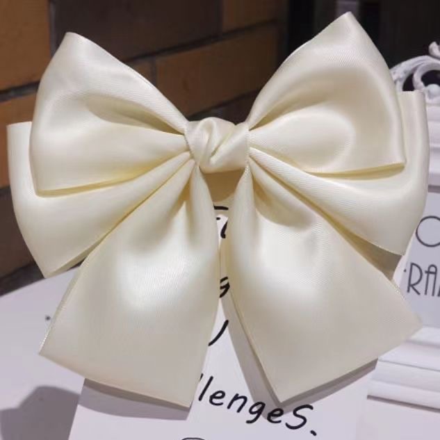 公主风缎面高颜值蝴蝶结头饰洋气精致儿童后脑勺气质弹簧发夹