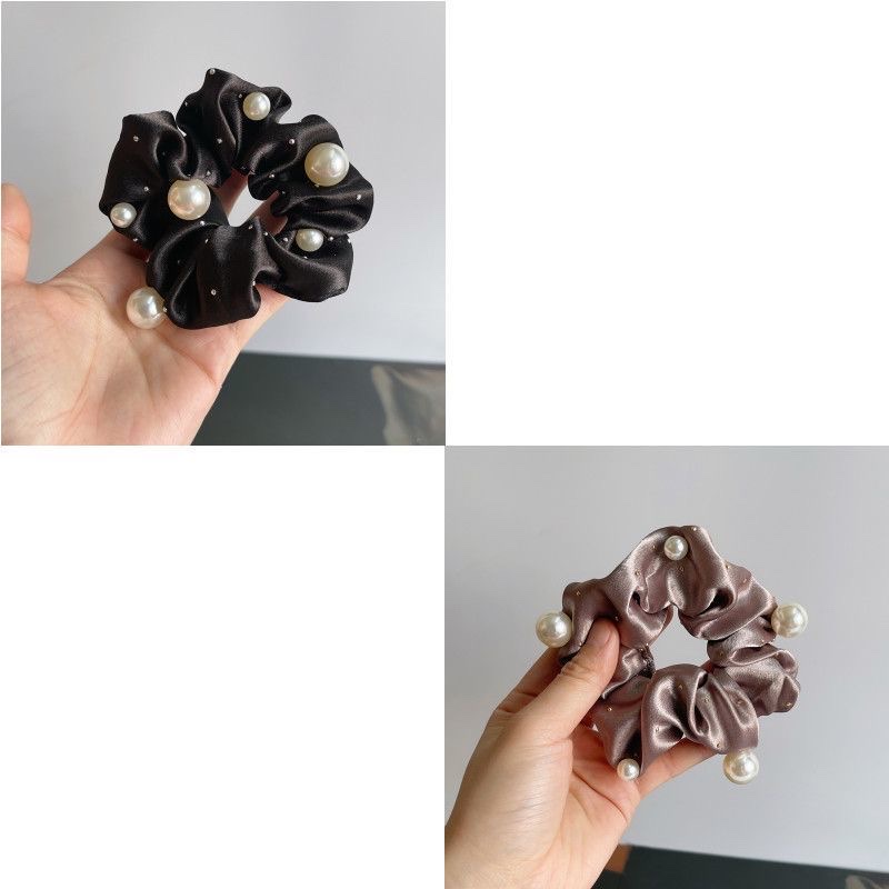 2024 Autumn/Winter permed diamond large intestine circle high-elasticity hair band, hair accessory hair band detail image 2