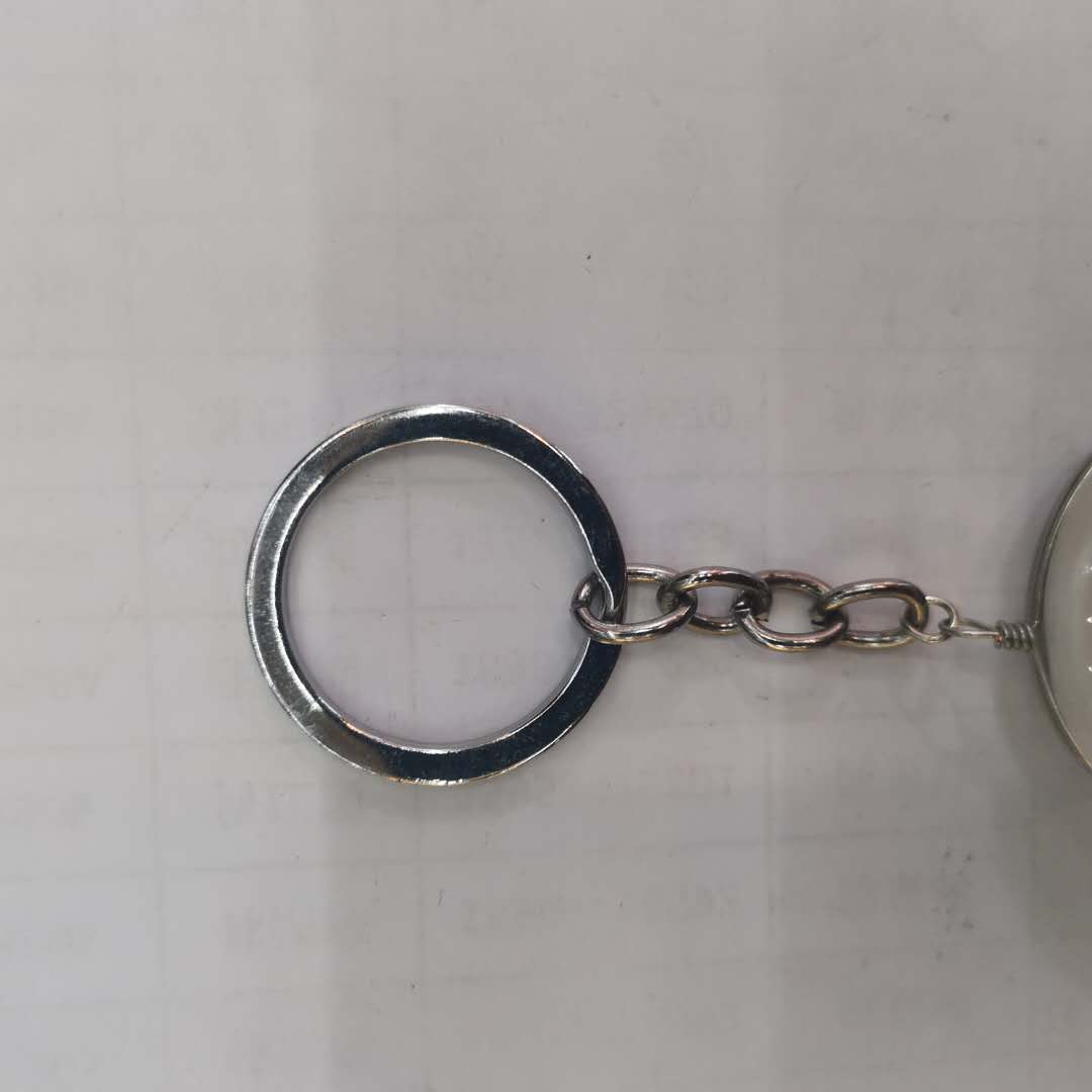 有趣的表情笑脸时光宝石钥匙链金属玻璃吊坠钥匙扣2详情3