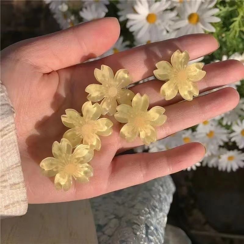 樱花小夹子花朵发卡可爱公主发夹新款小女孩碎发侧边刘海夹子头饰产品图