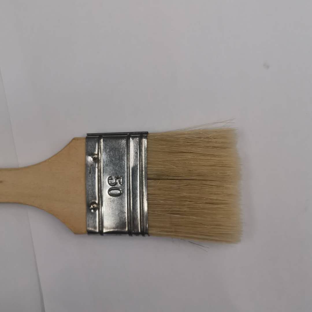 Customized wholesale paint brushes, barbecue brushes, gifts, wooden handle brushes, industrial pig bristle brushes, factory direct sales, paint brush 001 pic 2