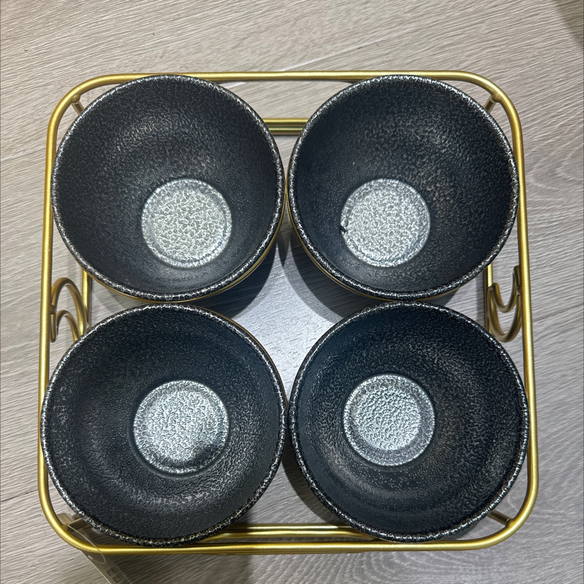 铁艺糖果罐小碗四件套18105节日装饰托盘