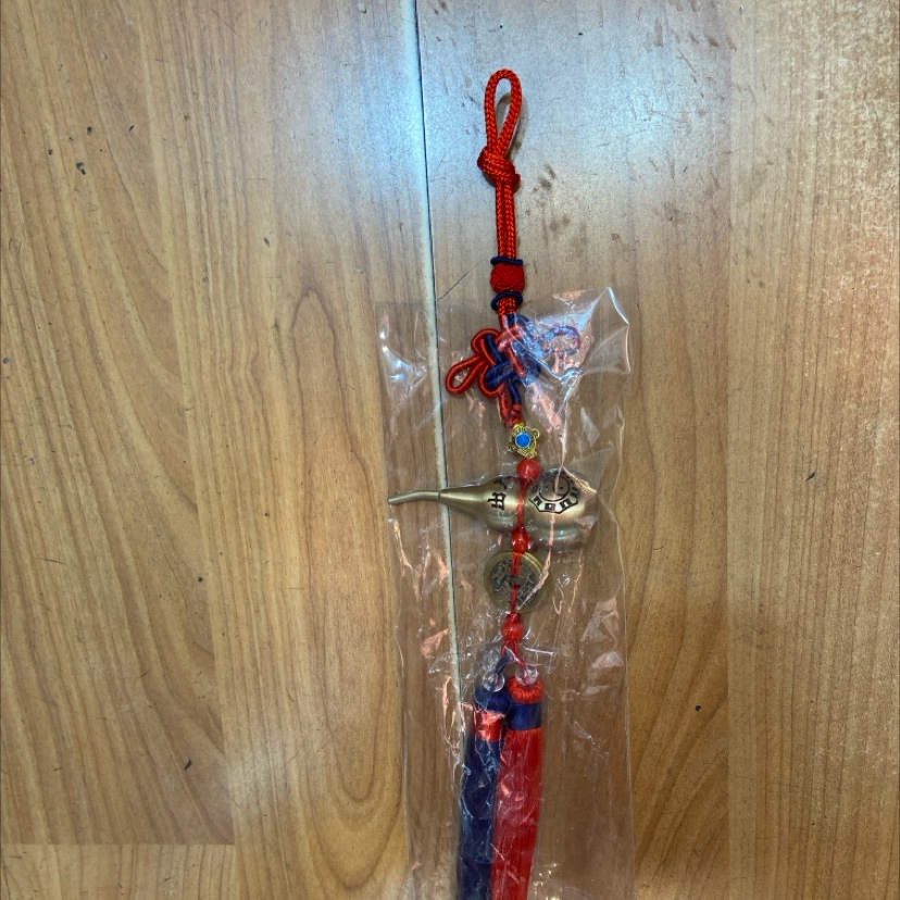 红青结雕刻大铜葫芦五帝钱