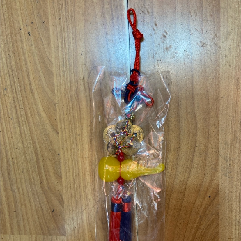 红青结玉葫芦五帝钱