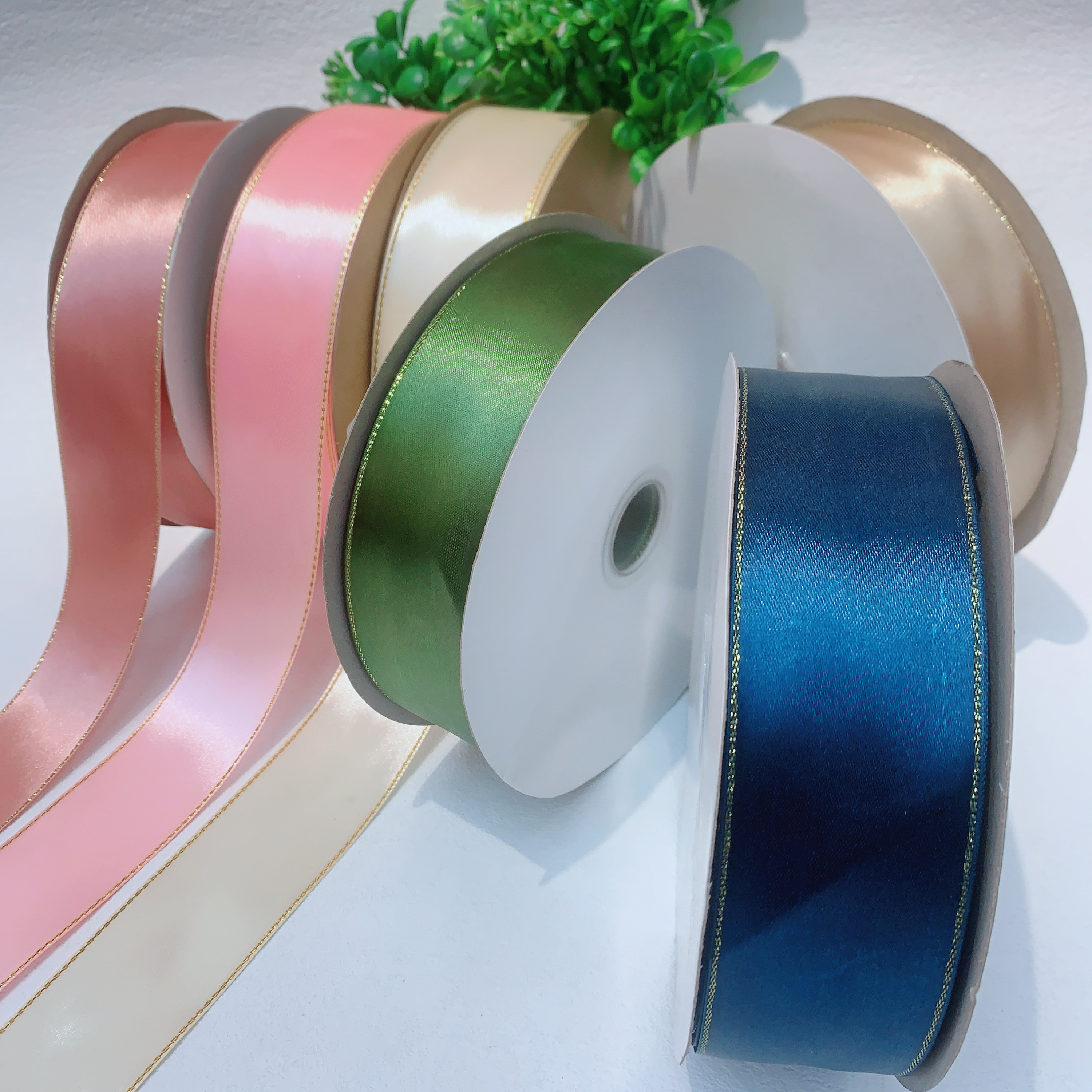 4厘米酒红色金边礼品鲜花水果丝带包装彩带蛋糕盒印字个性定制织带丝带详情图4