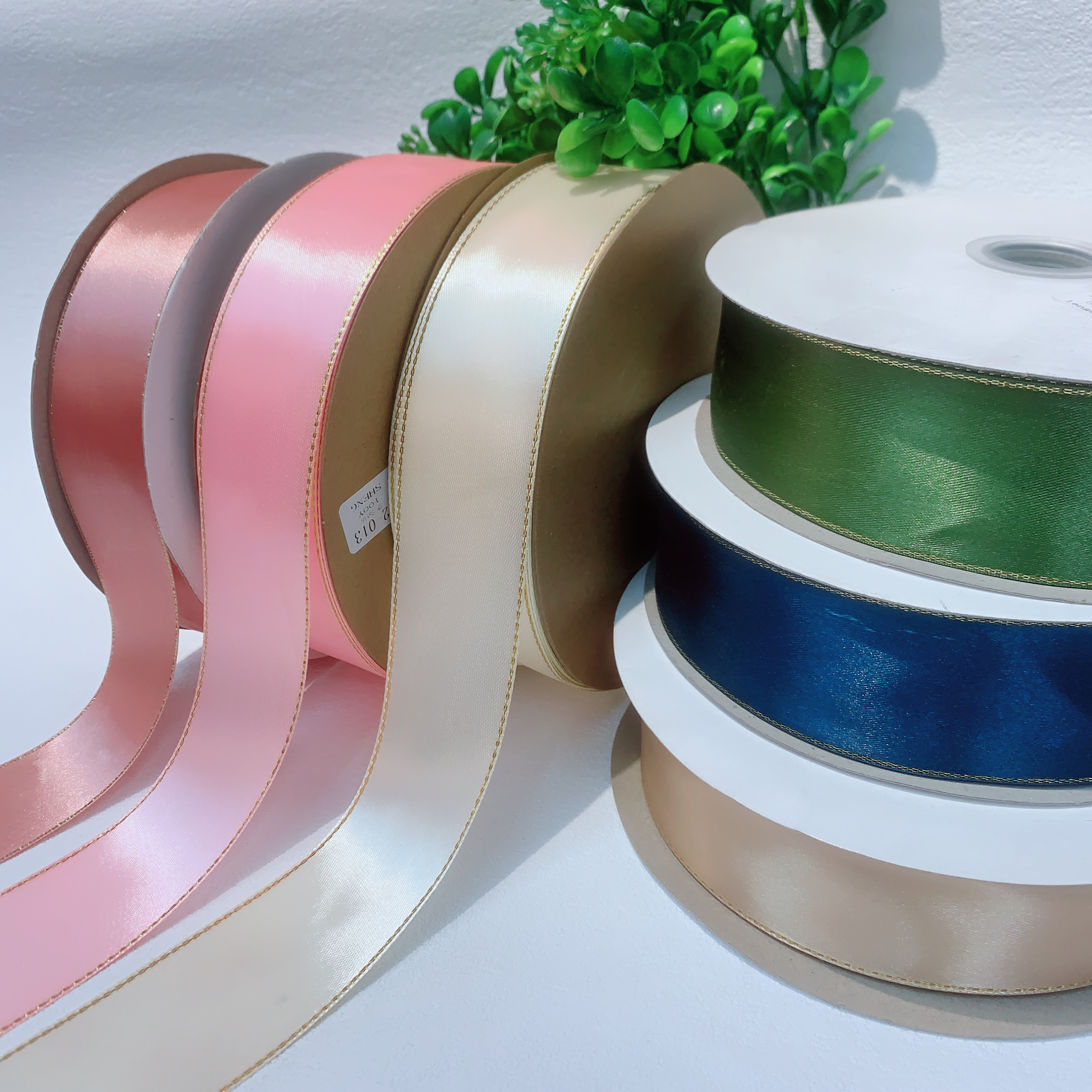 4厘米酒红色金边礼品鲜花水果丝带包装彩带蛋糕盒印字个性定制织带丝带详情图3