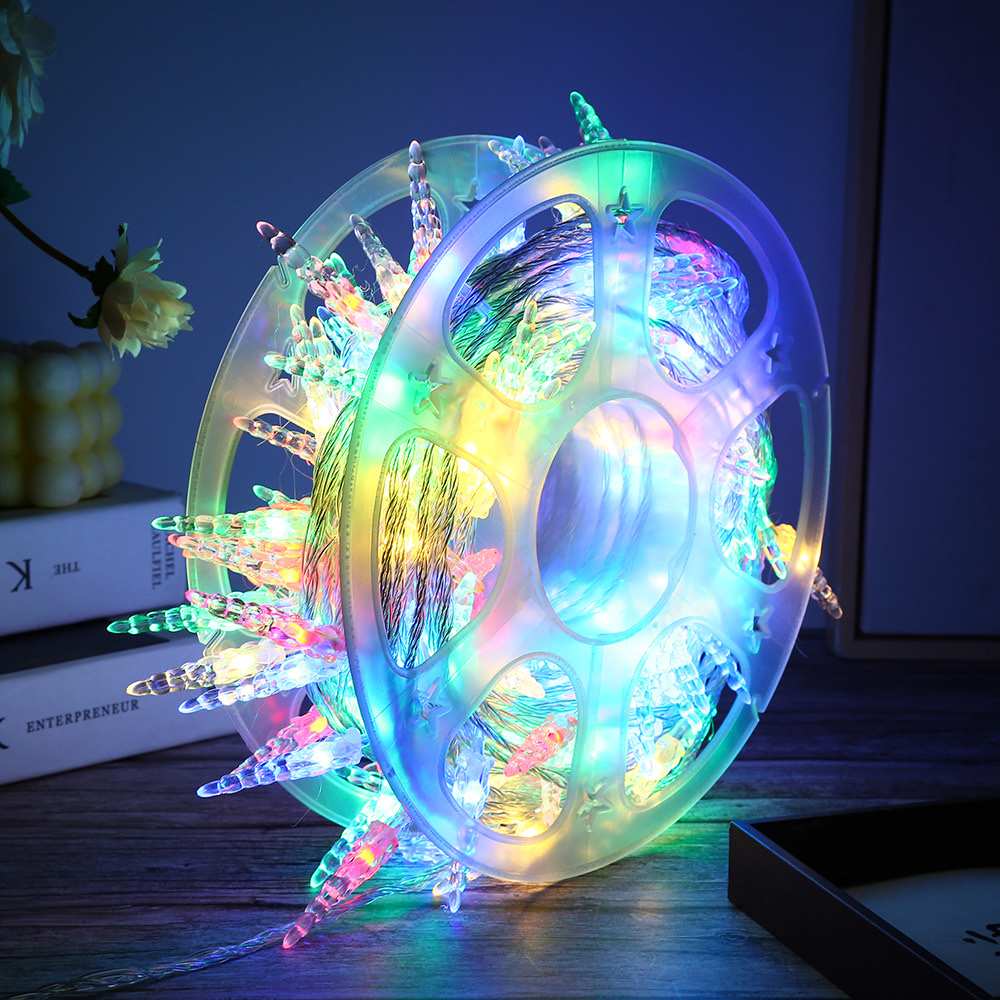 LED outdoor camping light strings, flashing lights, colored light strings, Christmas festive atmosphere decorative lights, Christmas supplies Application Scenario