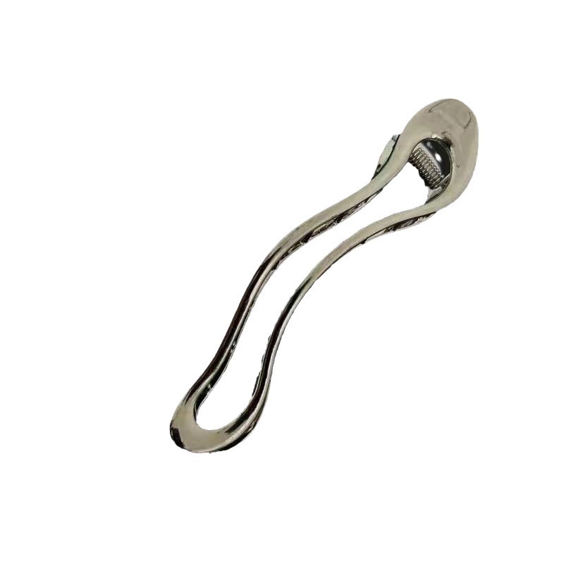 New, unique and fashionable zinc alloy hair clips, Korean-style irregular hair clips, large duckbill clips for updo at the back of the head Specification image