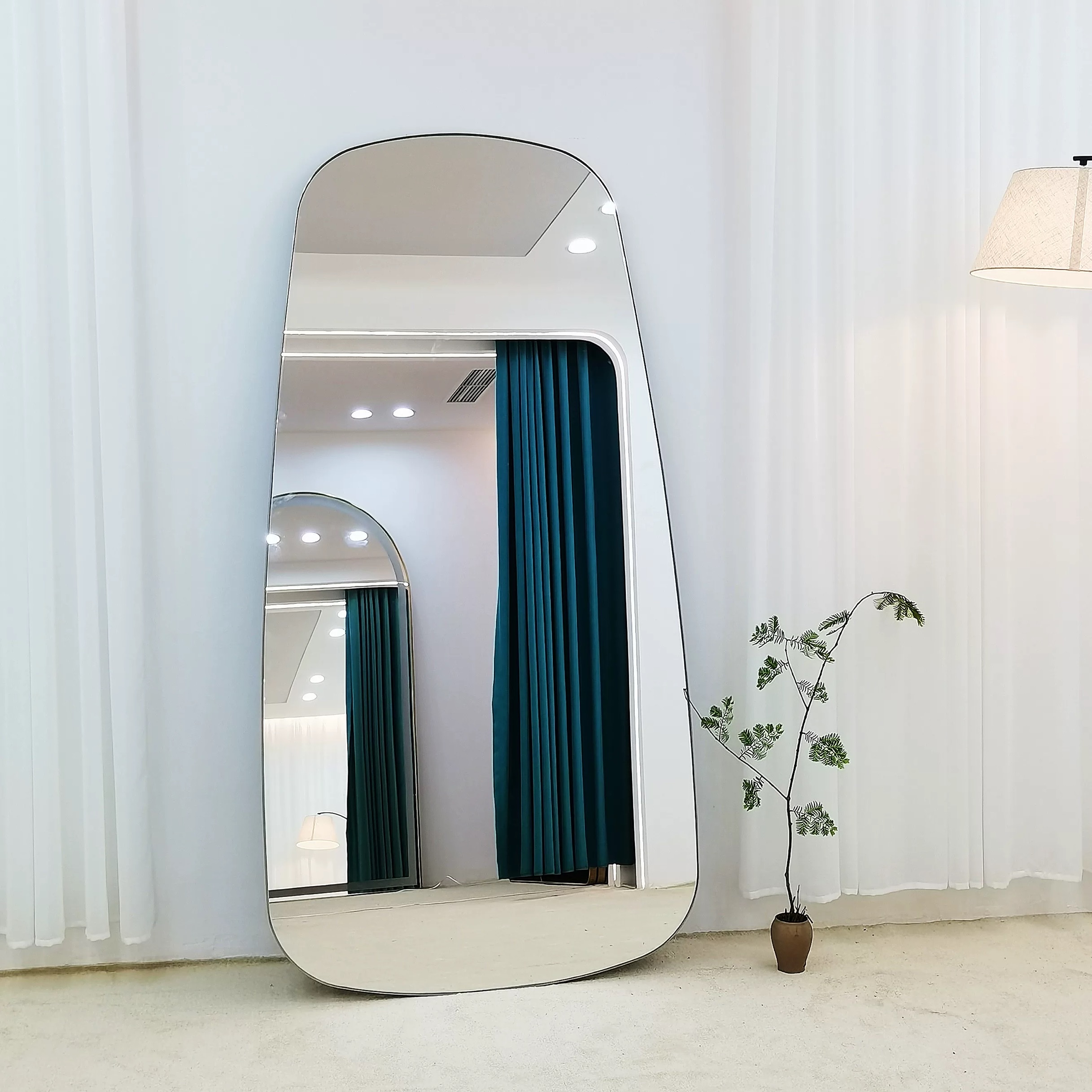 复古风格异形全身镜落地镜镜子