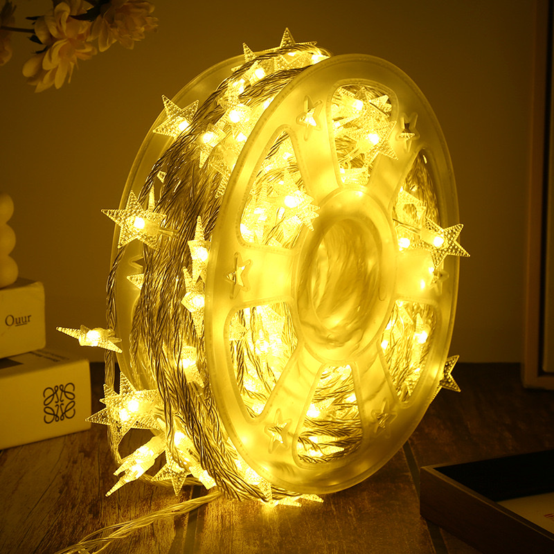 LED outdoor camping light strings, flashing lights, colored light strings, Christmas festive atmosphere decorative lights, Christmas supplies Item Picture