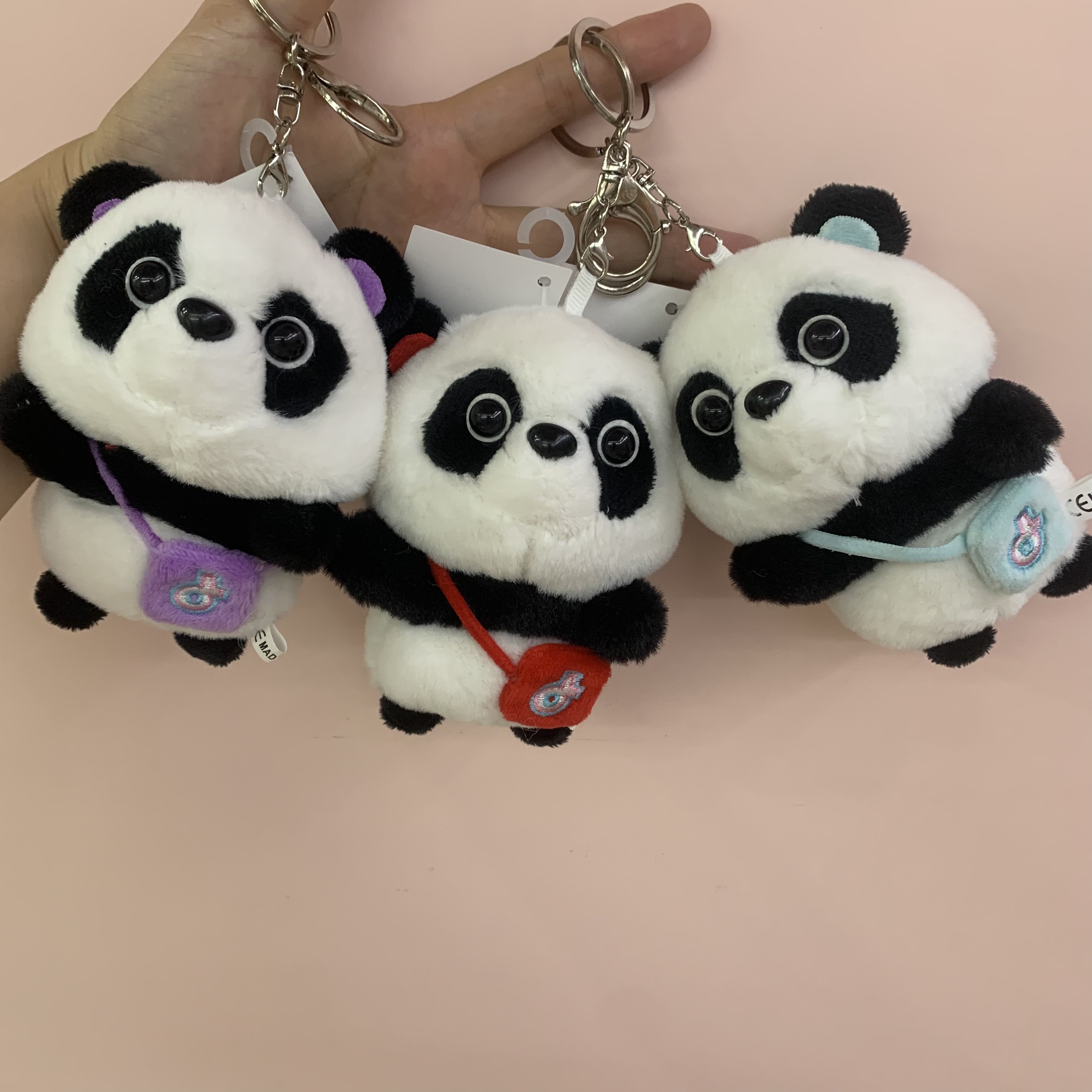 可爱毛绒公仔挂件小酷狗包包挂饰玩偶活动礼品抓机小娃娃毛绒玩具 x熊猫挂件毛绒玩具毛绒玩具小挂件详情图2