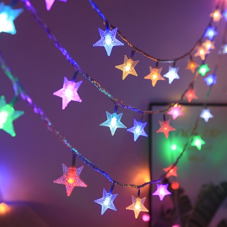 LED outdoor camping light strings, flashing lights, colored light strings, Christmas festive atmosphere decorative lights, Christmas supplies details Picture