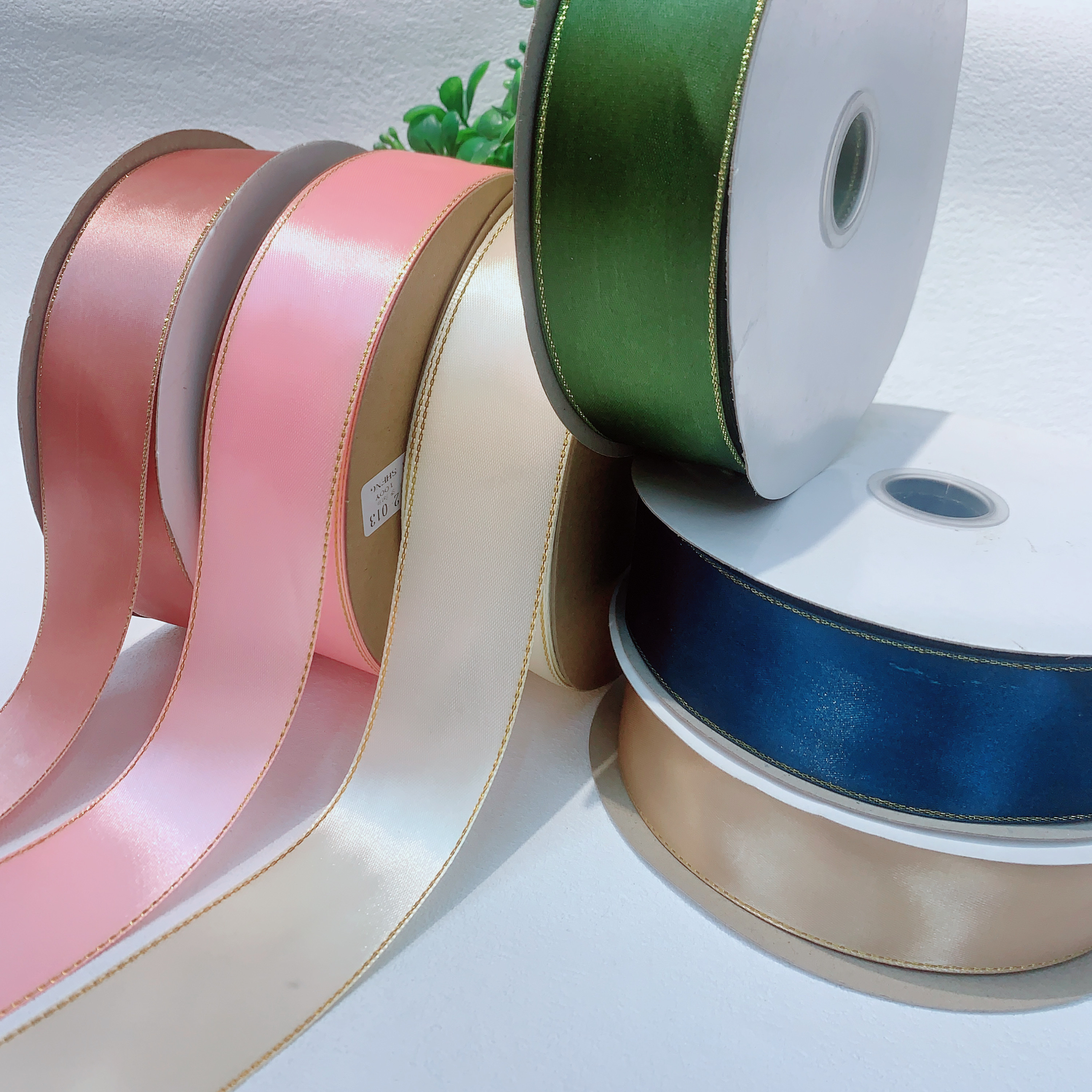 4厘米酒红色金边礼品鲜花水果丝带包装彩带蛋糕盒印字个性定制织带丝带详情图2