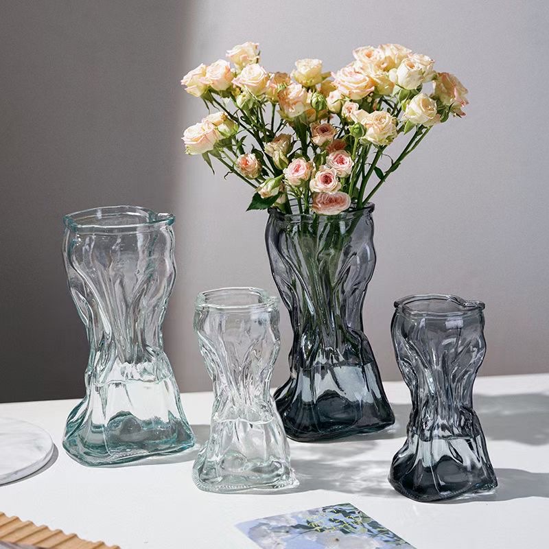 复古风格永生花玻璃花瓶套装 配香薰炉配件 烈酒杯造型收纳盒 艺术装饰品产品图