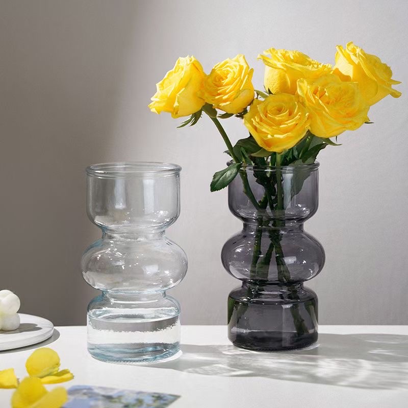复古风格永生花玻璃花瓶套装 配香薰炉配件 烈酒杯造型收纳盒 艺术装饰品细节图