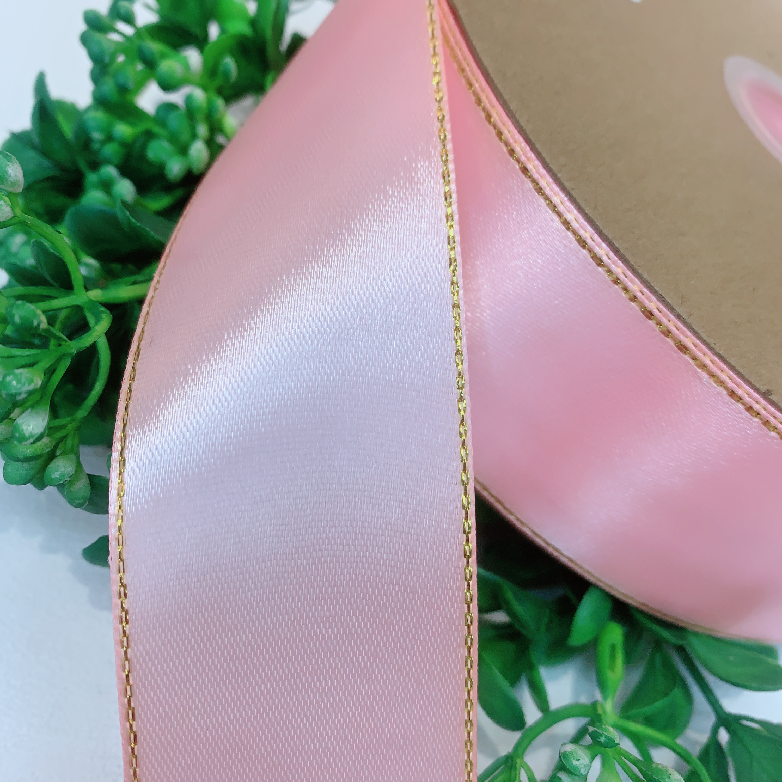 4厘米酒红色金边礼品鲜花水果丝带包装彩带蛋糕盒印字个性定制织带丝带产品图