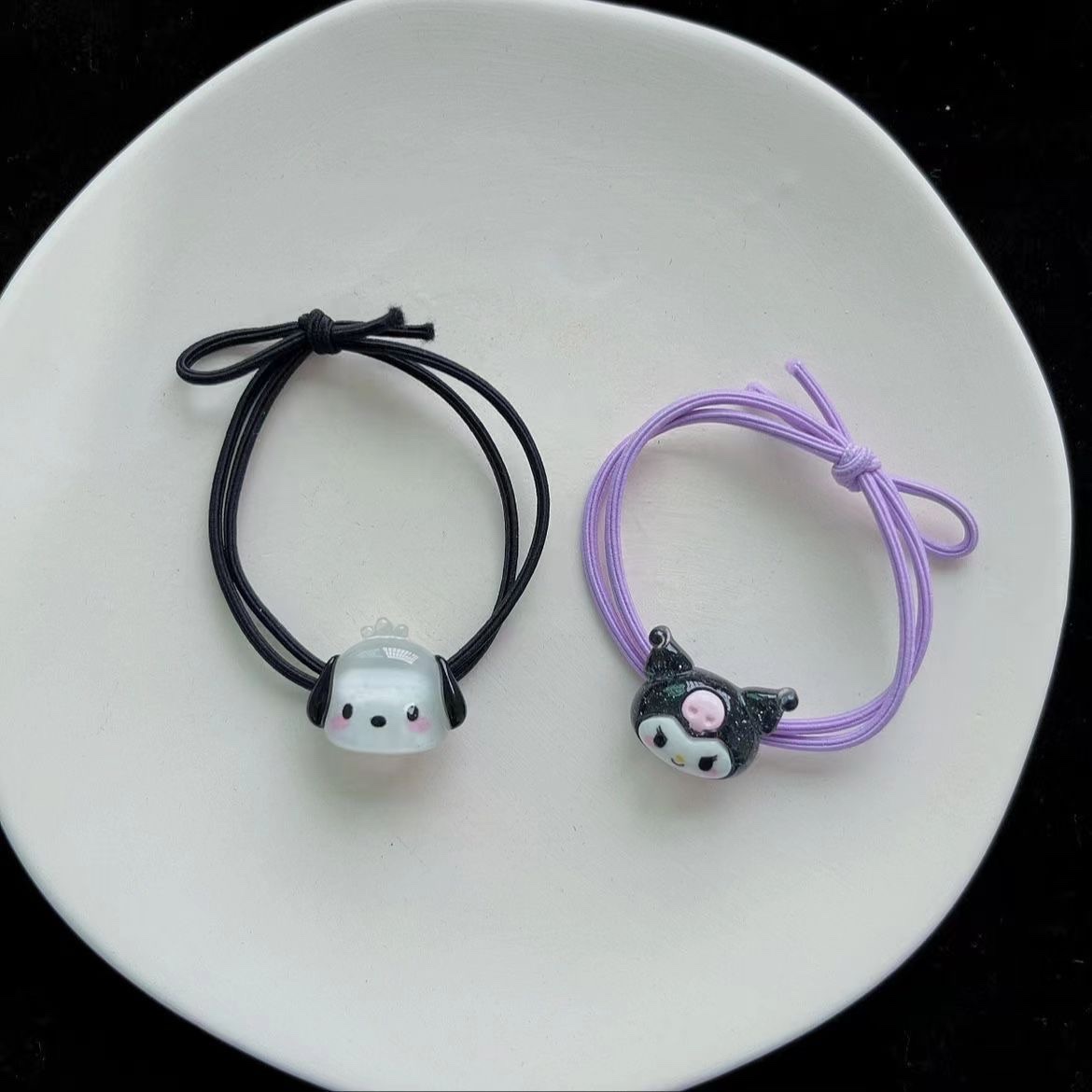 "ins style, high appearance level Sanrio Melody headband, Kuromi headband, hair band. details Picture