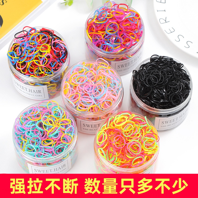 High elasticity and durability of small rubber bands, disposable rubber bands, black children's hair ties, and other small rubber bands for hair bands Specification image