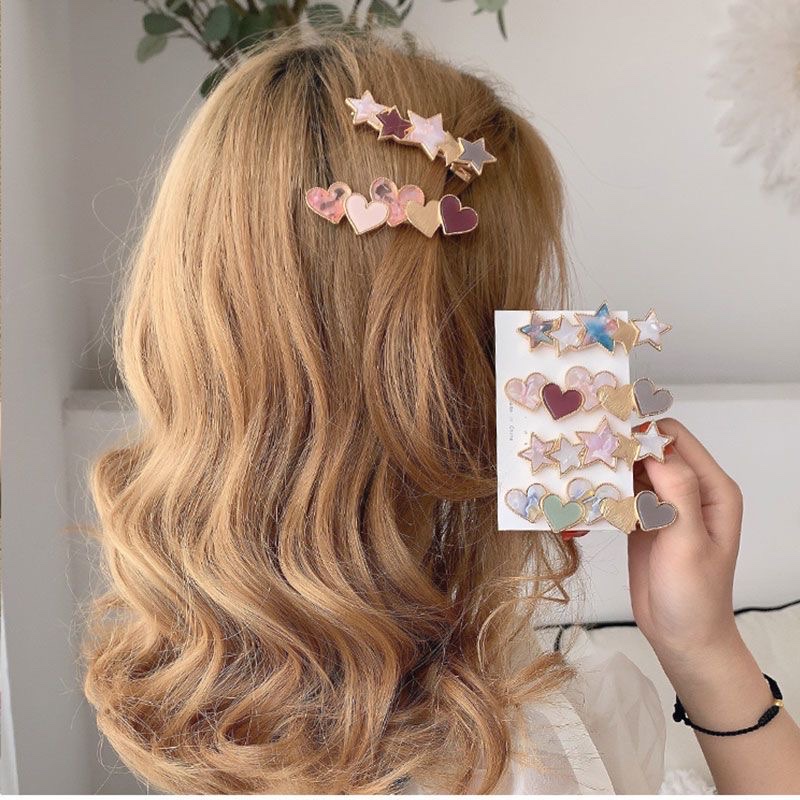 Korean ins hairpins for women's top clips, super fairy-like girl bangs clip headwear, Korean hairpins with a forest-style fairy side clip Application Scenario