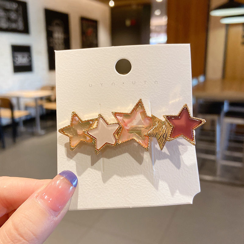 Korean ins hairpins for women's top clips, super fairy-like girl bangs clip headwear, Korean hairpins with a forest-style fairy side clip detail image 11