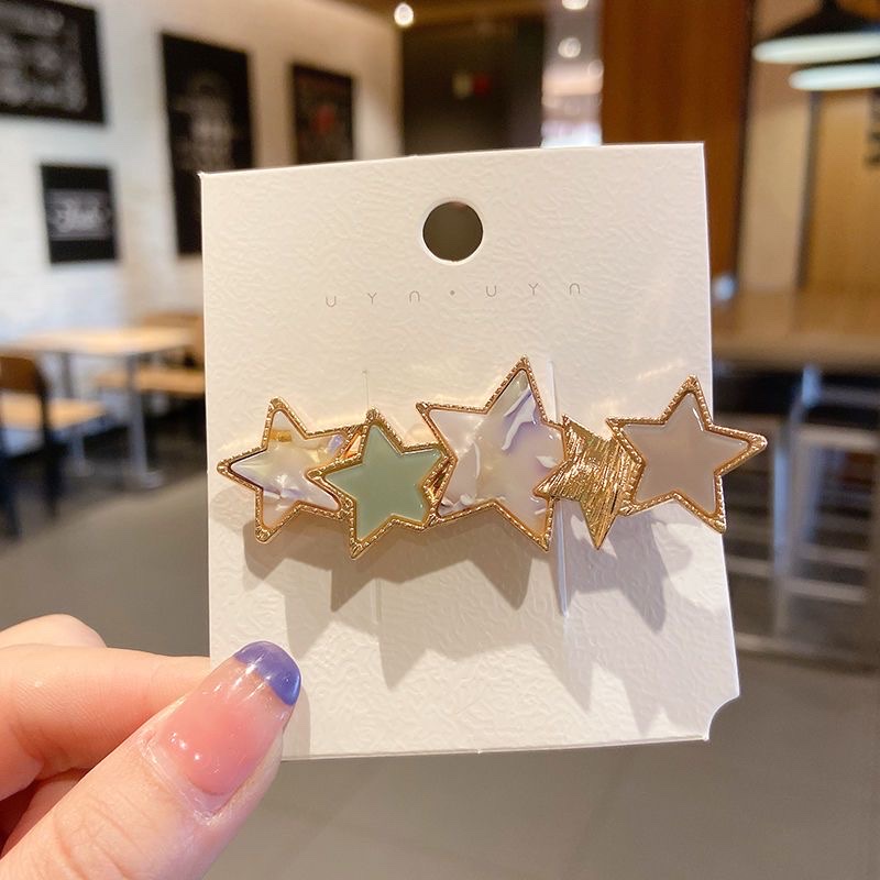 Korean ins hairpins for women's top clips, super fairy-like girl bangs clip headwear, Korean hairpins with a forest-style fairy side clip detail image 12