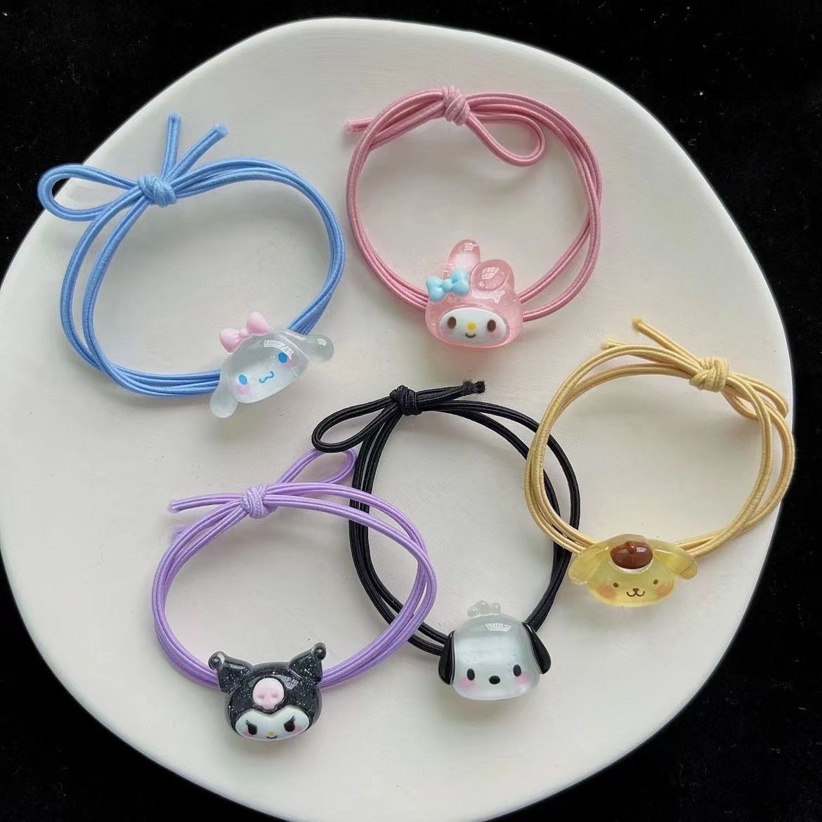 "ins style, high appearance level Sanrio Melody headband, Kuromi headband, hair band. Specification image