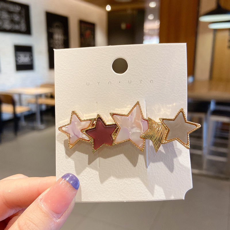 Korean ins hairpins for women's top clips, super fairy-like girl bangs clip headwear, Korean hairpins with a forest-style fairy side clip detail image 10