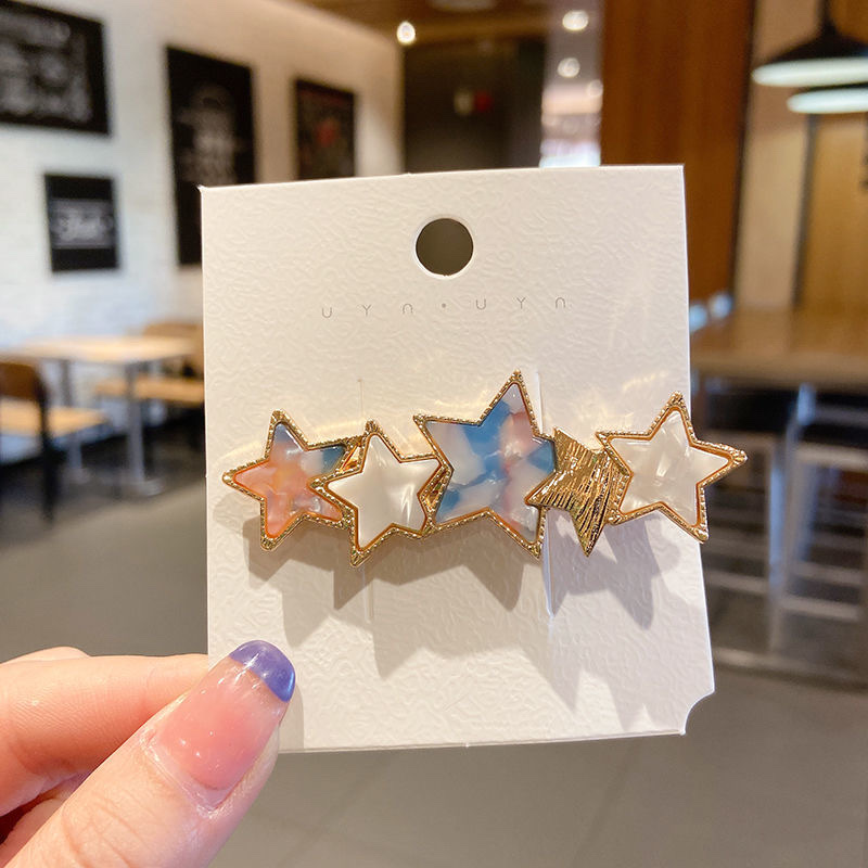 Korean ins hairpins for women's top clips, super fairy-like girl bangs clip headwear, Korean hairpins with a forest-style fairy side clip detail image 13