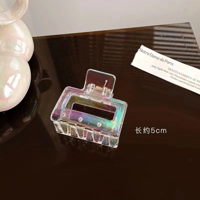 Colorful mermaid girl butterfly hair clip, girl's back head updo hair clip, Korean Internet celebrity shark clip headwear detail image 2