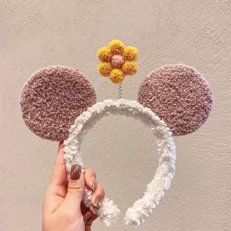 Three-dimensional hairband for washing face in autumn East, Mickey Mouse's popular seven-color accessory house live-streaming headwear 2022 new style hairband spring