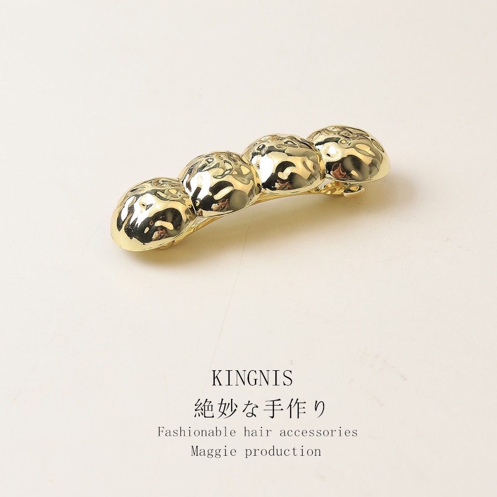 Original new style hair clips in gold and silver white with a heart, personalized little star heart, cold wind spring clip manufacturer wholesale Item Picture