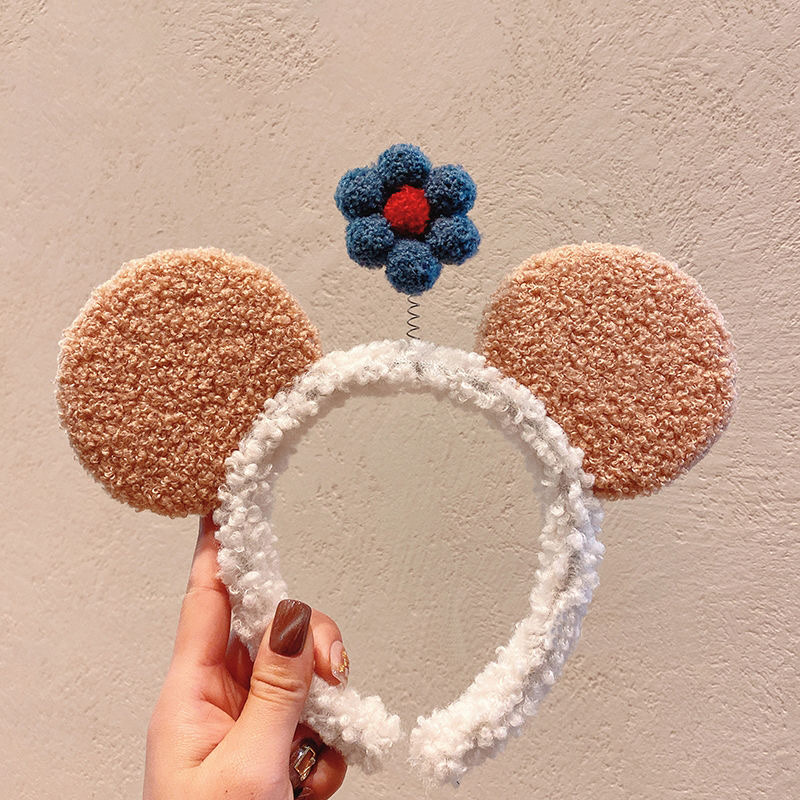Three-dimensional hairband for washing face in autumn East, Mickey Mouse's popular seven-color accessory house live-streaming headwear 2022 new style hairband spring details Picture