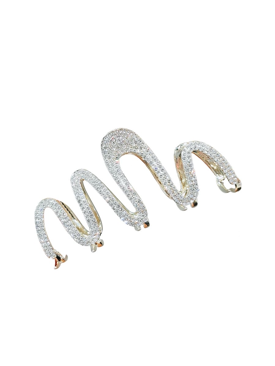 LYNNROMAN Japanese and Korean water diamond high-end large scratch-clip for women with a large amount of hair at the back of the head, shark clip, updo hair clip, and women's headwear detail image 5