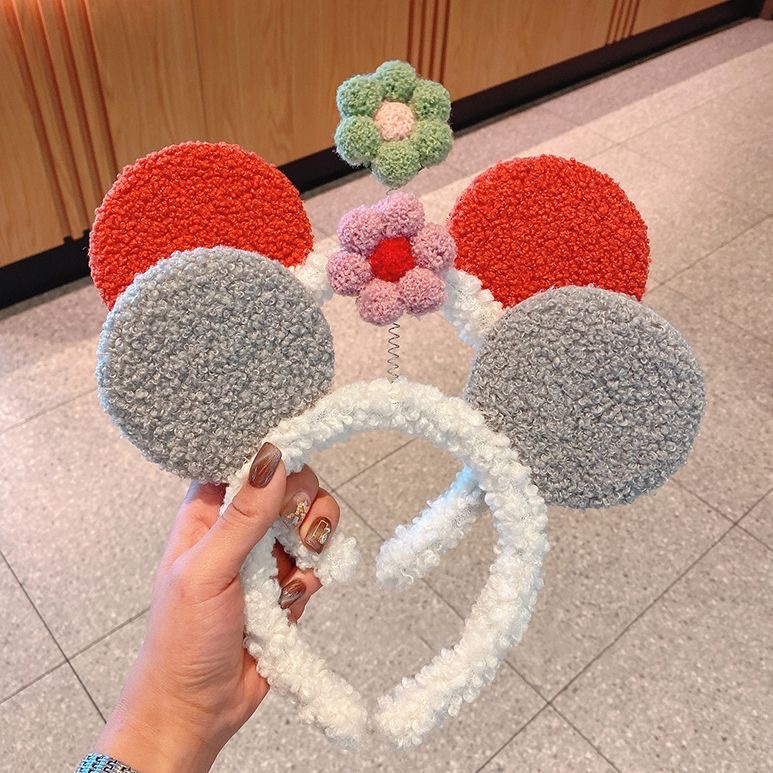 Three-dimensional hairband for washing face in autumn East, Mickey Mouse's popular seven-color accessory house live-streaming headwear 2022 new style hairband spring Application Scenario