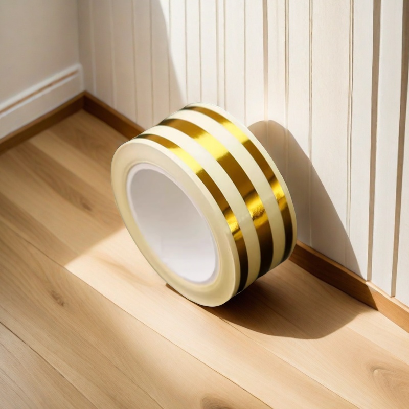 5cm*50m seam paste self-adhesive tile floor border line waterproof brushed gold silver decorative floor paste sewing magic thumbnail