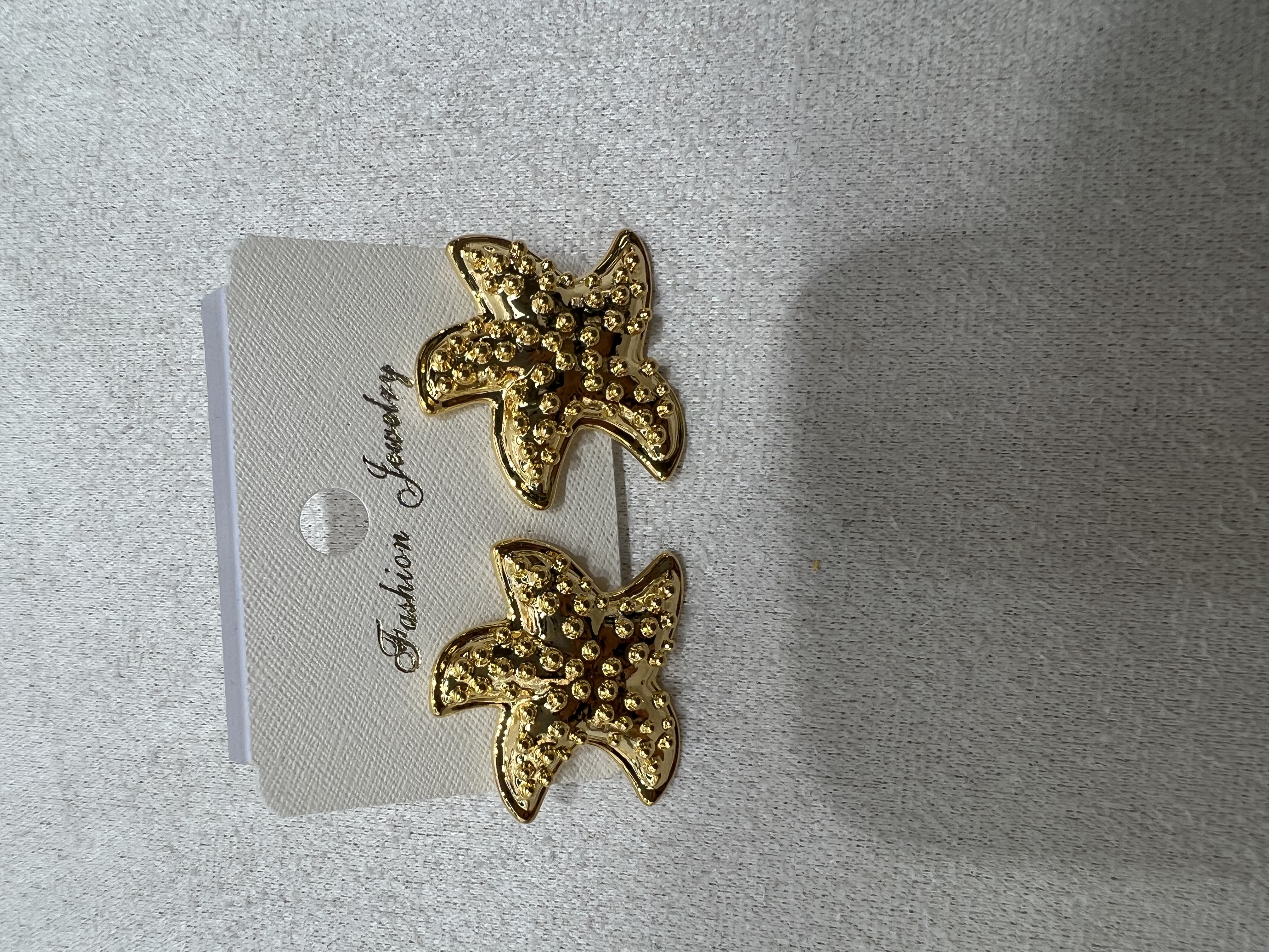 金属海星耳环精致可爱造型别致时尚潮流夏天海洋元素炫艺饰品109饰品耳环