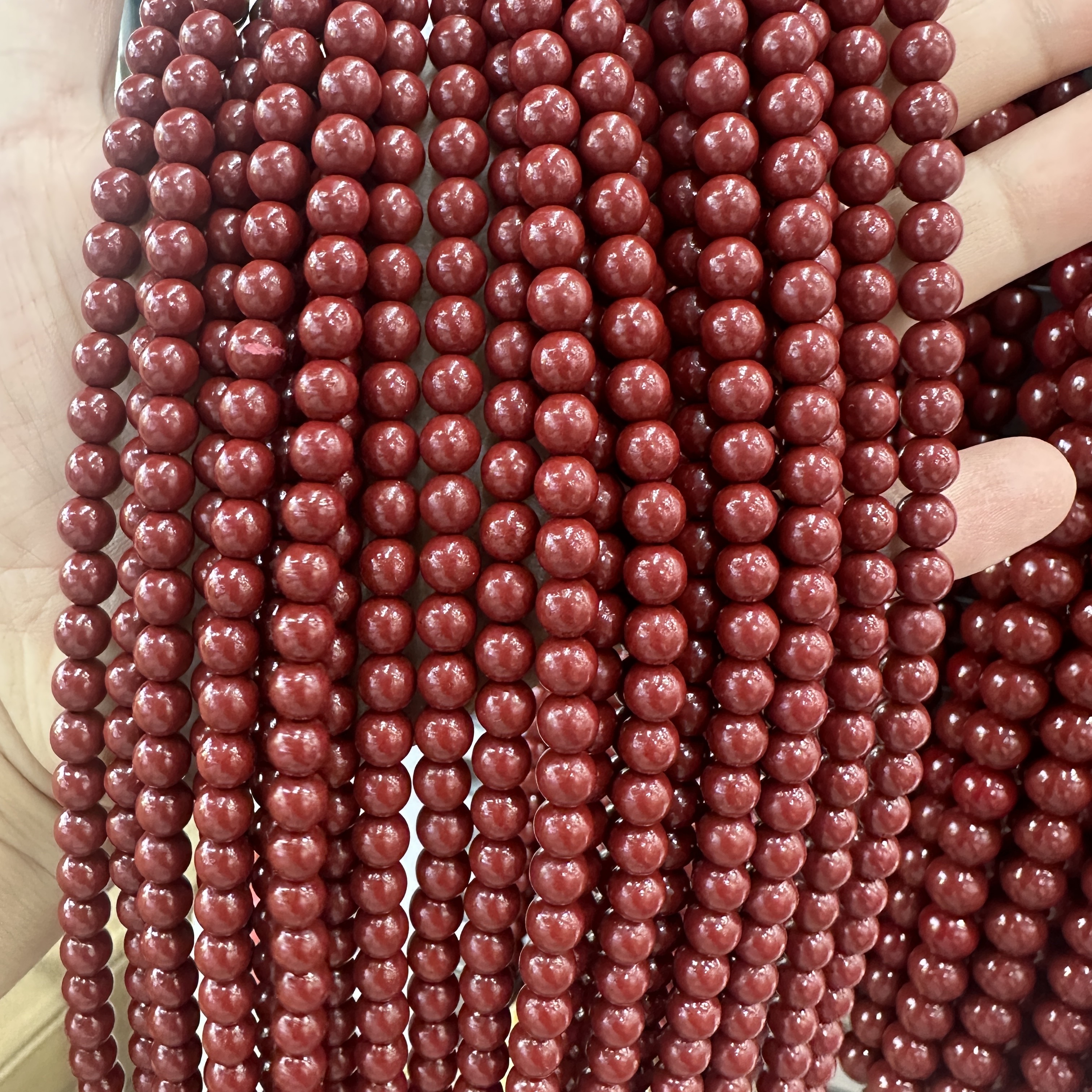 Low-content cinnabar beads, loose beads, accessories, handcrafted beads, spacer beads, DIY jewelry accessories, single beads, round beads, Buddhist beads, beads
