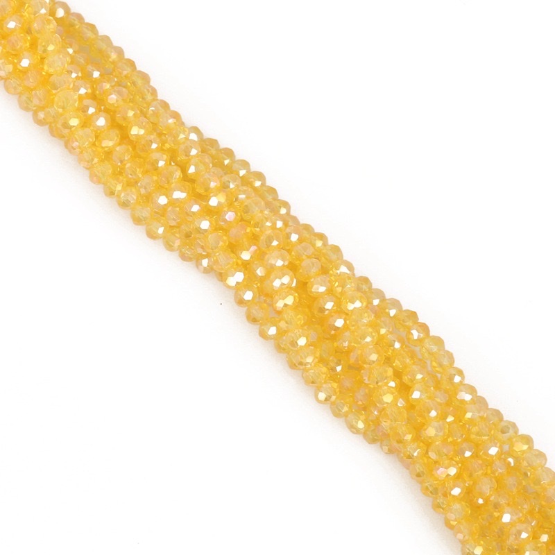Hot-selling wholesale 3mm flat bead crystal wheel beads, DIY handcrafted bead bracelet materials, loose bead jewelry accessories Item Picture