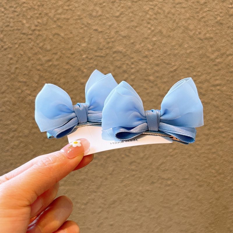 Bailey Accessories 2024 Three-dimensional Bow Hair Clips for Children, high-end hair clips for Girls, snow gauze hair accessories for babies