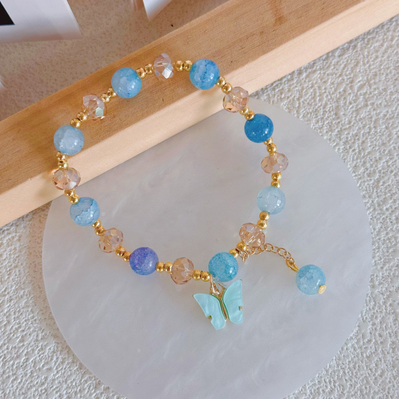 珍珠手链四叶草饰品 不锈钢手串 简约时尚女士手链 送女友礼物精致手饰产品图