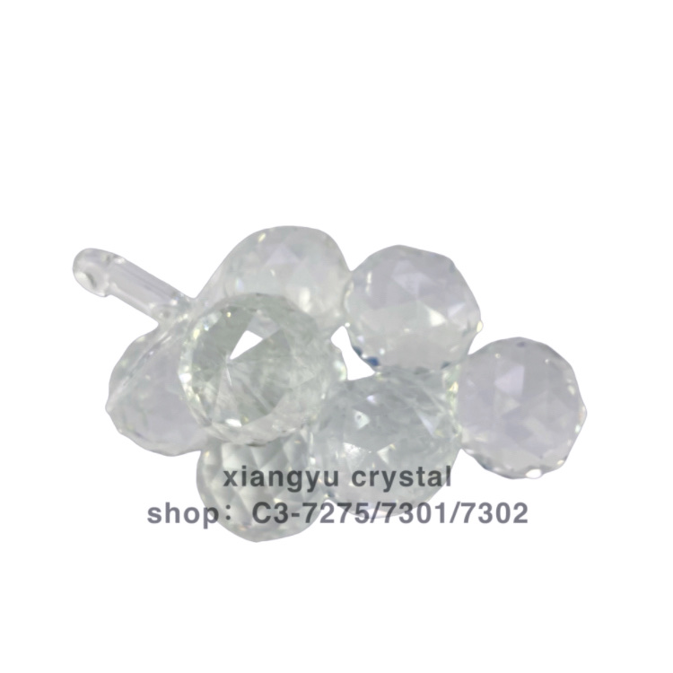 Factory wholesale crystal grapes, crystal furniture, ornaments, exquisite ornaments, creative living room decorations, living room kitchen, bedroom, living room ornaments, crystal grapes Specification image