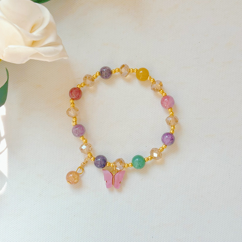 珍珠手链四叶草饰品 不锈钢手串 简约时尚女士手链 送女友礼物精致手饰