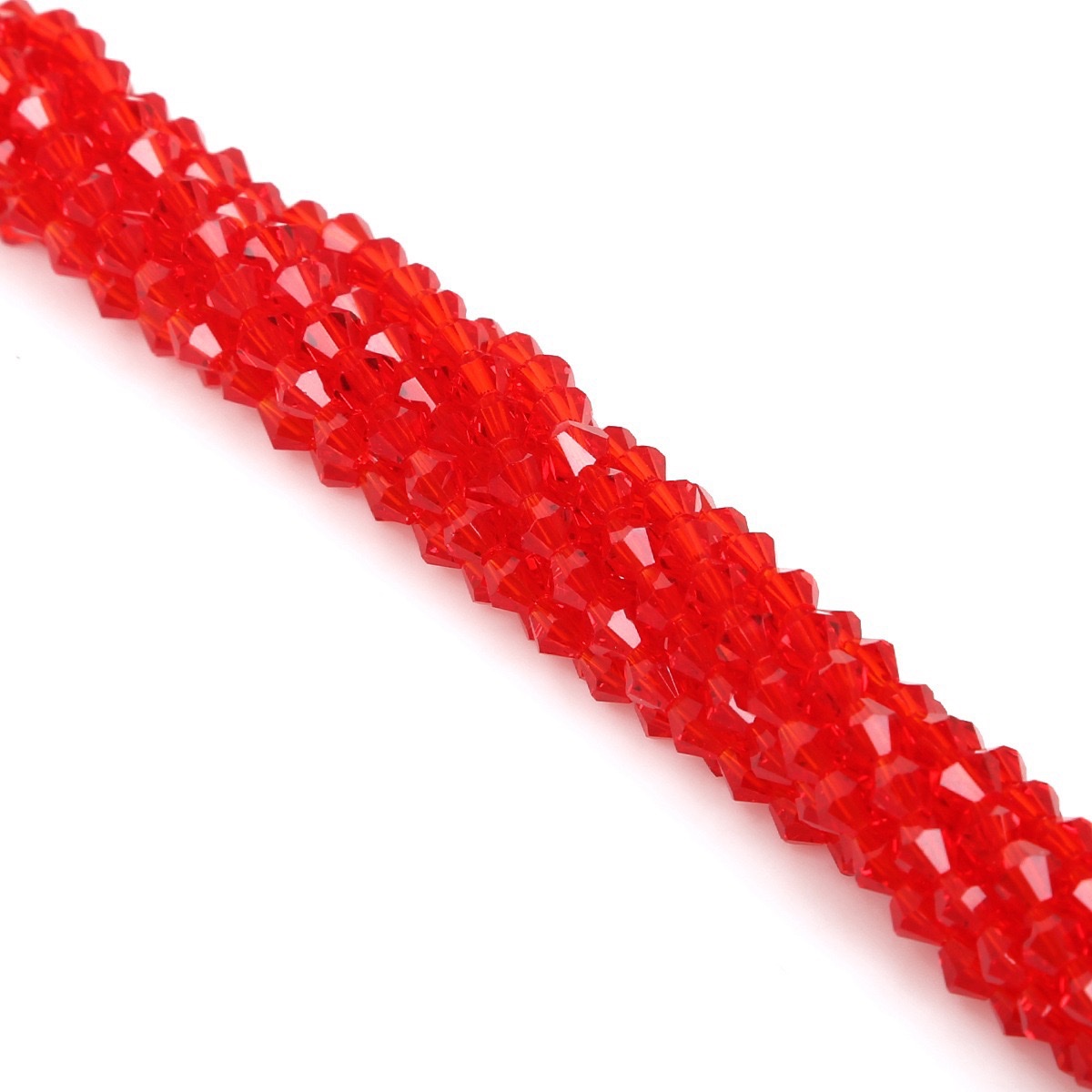 4mm cut rhombic crystal beads, glass beads, DIY handcrafted beaded and scattered bead materials for hair accessories Specification image