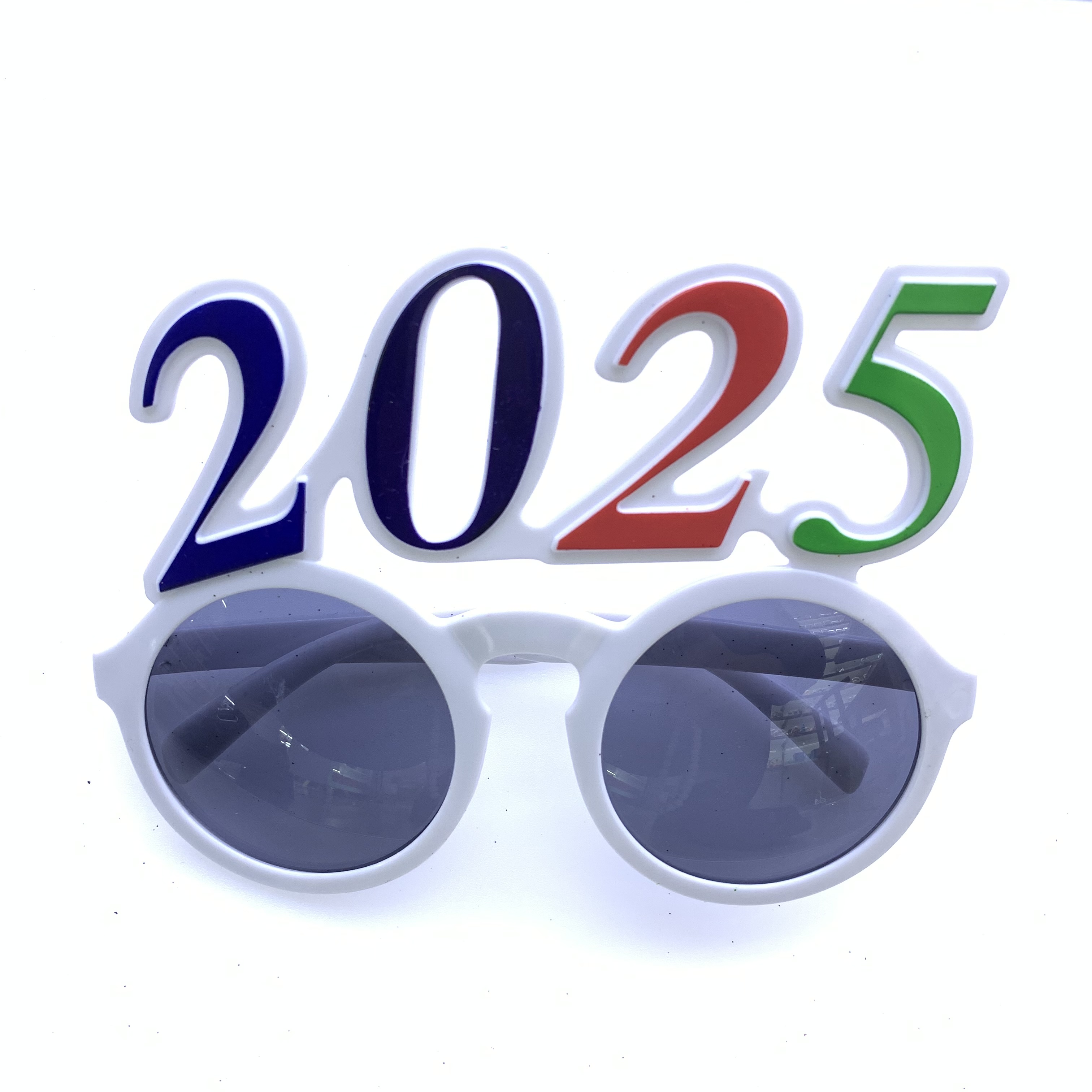 节日派对眼镜，数字2025眼镜， 新年眼镜，舞会眼镜，节日眼镜，异形眼镜海外爆款产品图