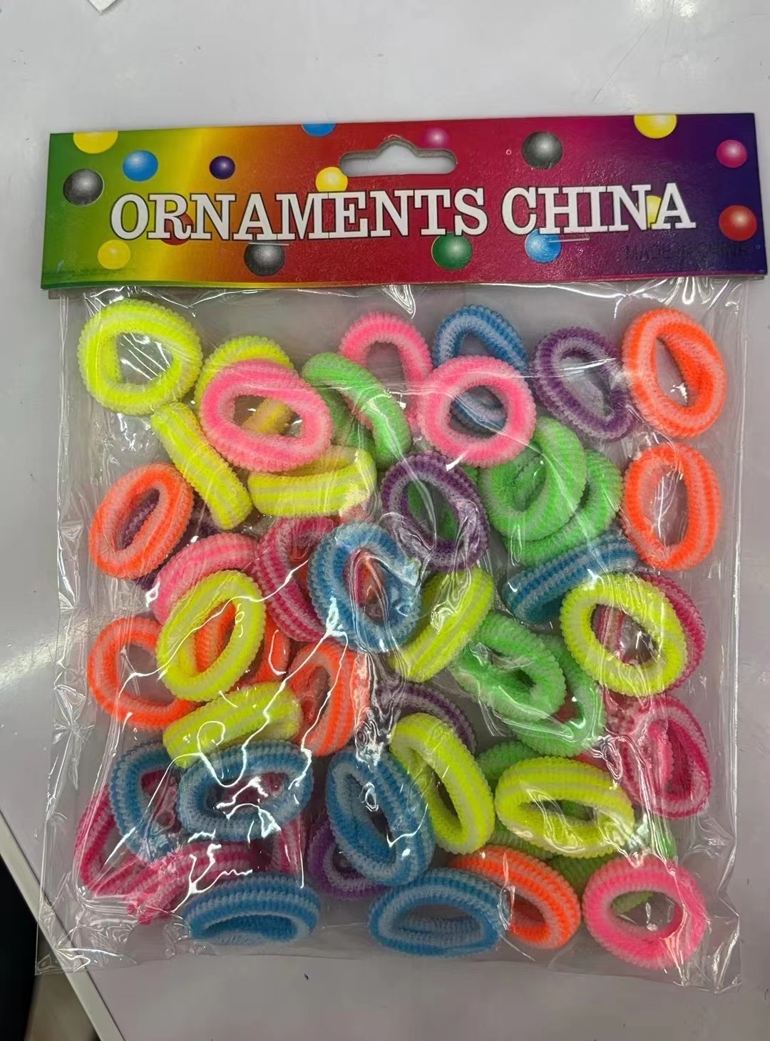 低弹戒指圈发饰发饰发绳发圈发饰丝巾头饰发圈黑色扎头发发绳产品图