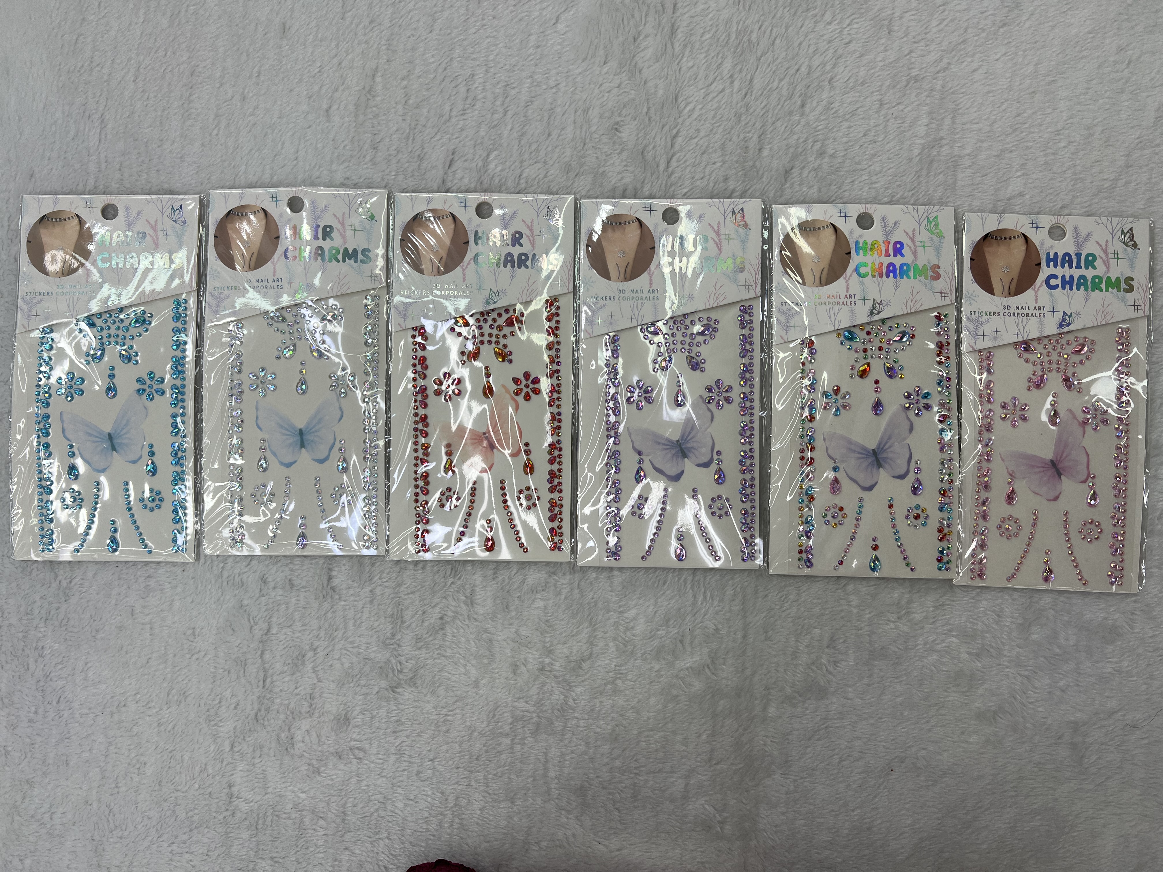 儿童宝石贴纸，水晶贴纸，车上装饰钻贴，装饰手工钻贴白底实物图