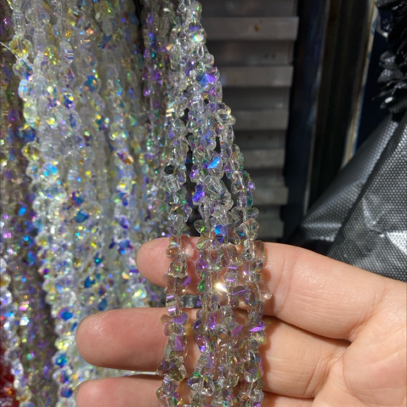 四叶草水晶diy捷克珠高级水晶玻璃串珠配件饰品项链手链配珠饰品配件